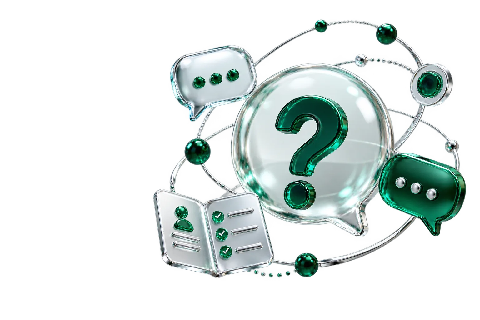 Glass question bubble and help guide for MultiversX Wallet